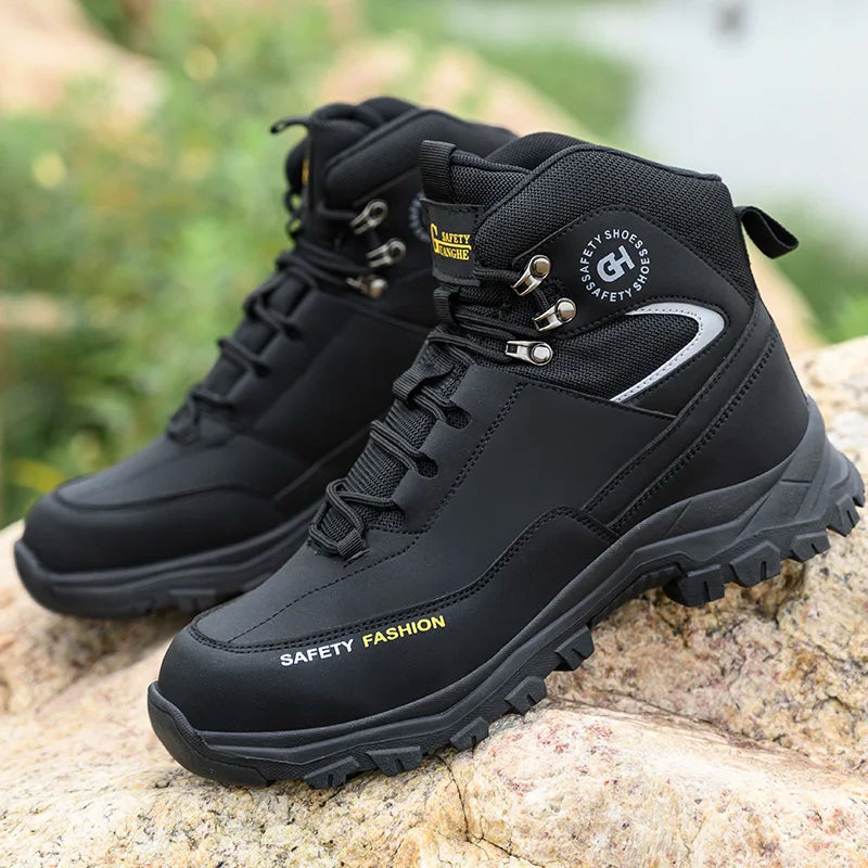 Men’s Waterproof Steel Toe Work Boots