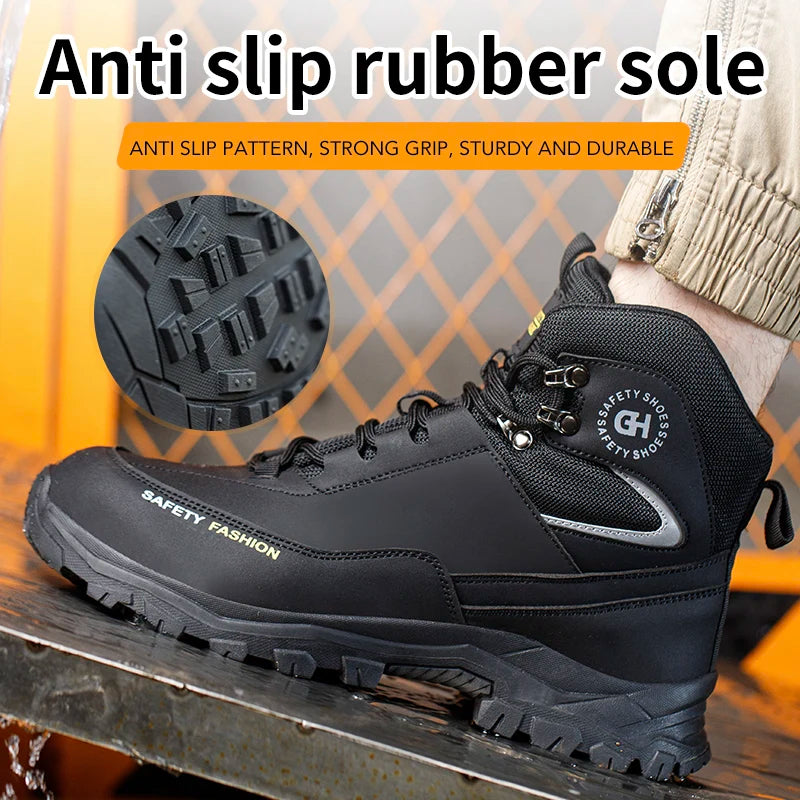 Men’s Waterproof Steel Toe Work Boots