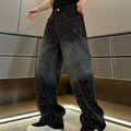 Sparkling Rhinestone Loose Fit Jeans