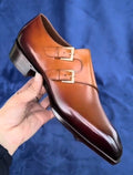 Italian Calf Skin Monk Shoes